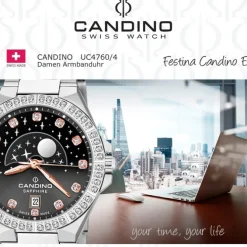 Candino Damenuhr Edelstahl silber Candino Elegance Armbanduhr UC4760/4