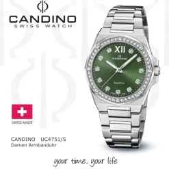 Candino Damenuhr Edelstahl silber Candino Elegance Armbanduhr UC4751/5