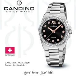 Candino Damenuhr Edelstahl silber Candino Elegance Armbanduhr UC4751/6
