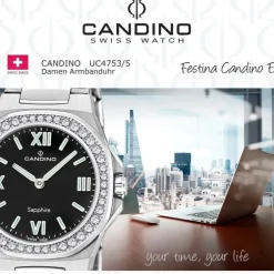 Candino Damenuhr Edelstahl silber Candino Elegance Armbanduhr UC4753/5