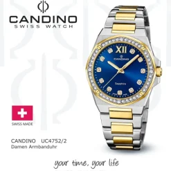 Candino Damenuhr Edelstahl silber gold Candino Elegance Armbanduhr UC4752/2