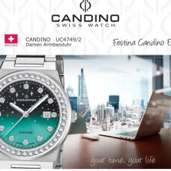 Candino Damenuhr Edelstahl silber Candino Elegance Armbanduhr UC4749/2