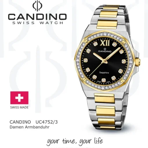 Candino Damenuhr Edelstahl silber gold Candino Elegance Armbanduhr UC4752/3