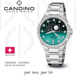 Candino Damenuhr Edelstahl silber Candino Elegance Armbanduhr UC4760/2