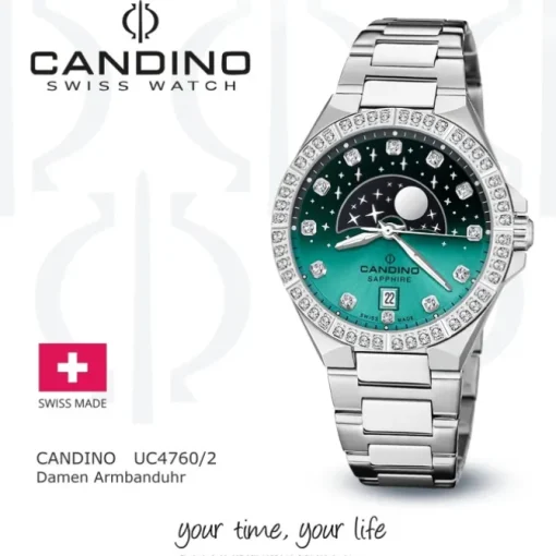 Candino Damenuhr Edelstahl silber Candino Elegance Armbanduhr UC4760/2