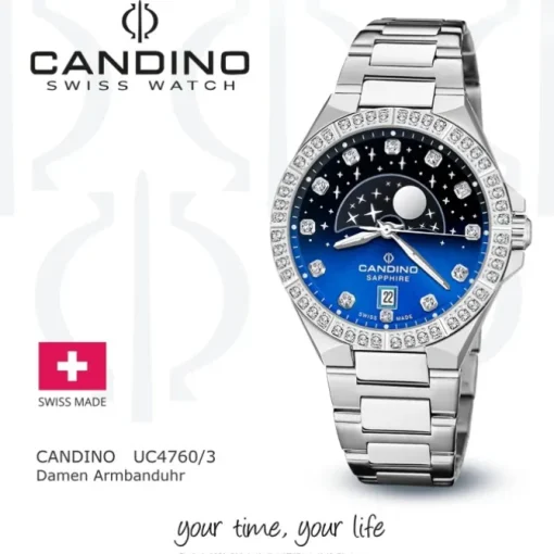 Candino Damenuhr Edelstahl silber Candino Elegance Armbanduhr UC4760/3