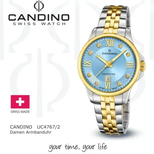 Candino Damenuhr Edelstahl silber gold Candino Elegance Armbanduhr UC4767/2