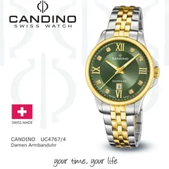 Candino Damenuhr Edelstahl silber gold Candino Elegance Armbanduhr UC4767/4