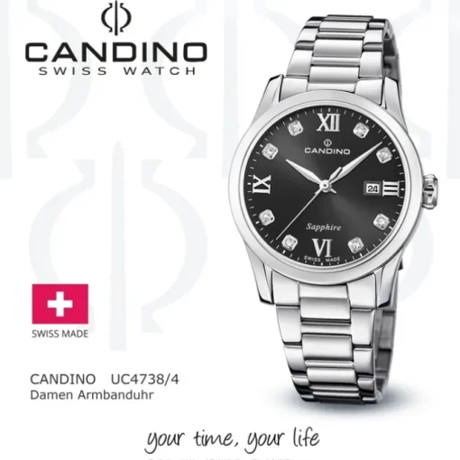 Candino Damenuhr Edelstahl silber Candino Elegance Armbanduhr UC4738/4