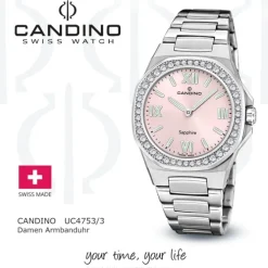 Candino Damenuhr Edelstahl silber Candino Elegance Armbanduhr UC4753/3
