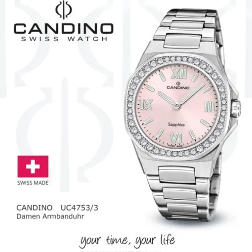 Candino Damenuhr Edelstahl silber Candino Elegance Armbanduhr UC4753/3