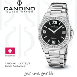 Candino Damenuhr Edelstahl silber Candino Elegance Armbanduhr UC4753/5