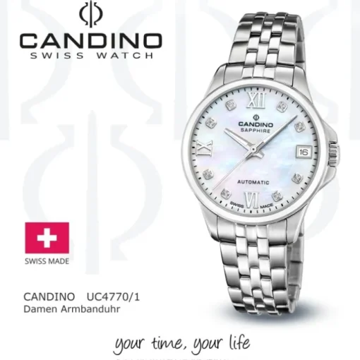 Candino Damenuhr Edelstahl silber Candino Automatik Armbanduhr UC4770/1