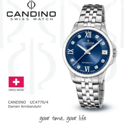 Candino Damenuhr Edelstahl silber Candino Automatik Armbanduhr UC4770/4