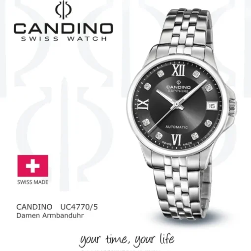 Candino Damenuhr Edelstahl silber Candino Automatik Armbanduhr UC4770/5