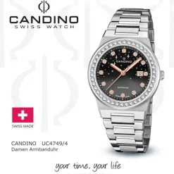 Candino Damenuhr Edelstahl silber Candino Elegance Armbanduhr UC4749/4