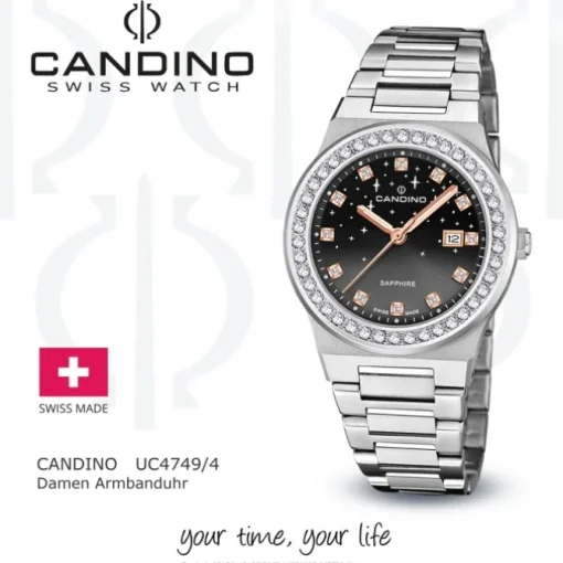 Candino Damenuhr Edelstahl silber Candino Elegance Armbanduhr UC4749/4