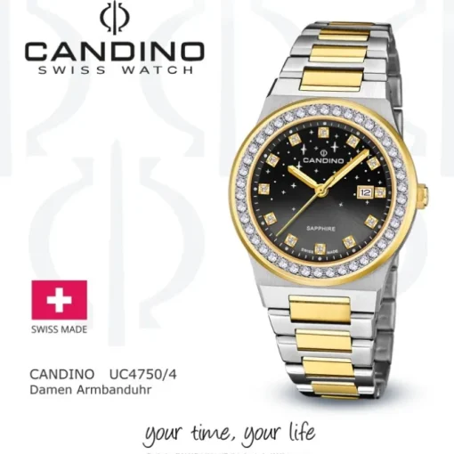 Candino Damenuhr Edelstahl silber gold Candino Elegance Armbanduhr UC4750/4