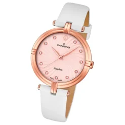 Candino Damenuhr Elegance C4600/1 Armbanduhr Edelstahl weiß UC4600/1