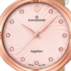 Candino Damenuhr Elegance C4600/1 Armbanduhr Edelstahl weiß UC4600/1