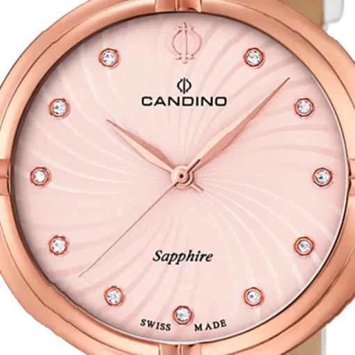 Candino Damenuhr Elegance C4600/1 Armbanduhr Edelstahl weiß UC4600/1