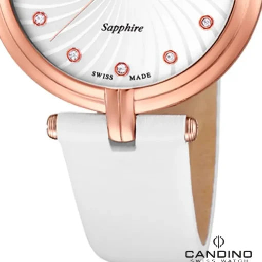 Candino Damenuhr Elegance C4600/3 Armbanduhr Edelstahl weiß UC4600/3