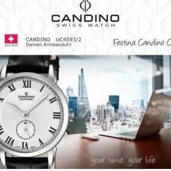 Candino Damenuhr Leder schwarz Candino Classic Armbanduhr UC4593/2
