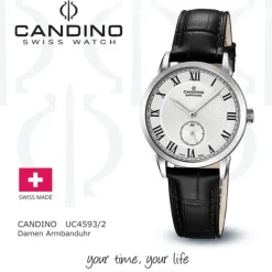 Candino Damenuhr Leder schwarz Candino Classic Armbanduhr UC4593/2