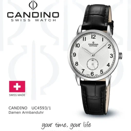 Candino Damenuhr Leder schwarz Candino Classic Armbanduhr UC4593/1