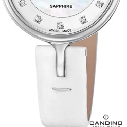 Candino Damenuhr Leder weiß Candino Elegance Armbanduhr UC4648/3