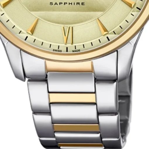 Candino Herren Armbanduhr Classic C4639/2 Edelstahl Quarz silber gold UC4639/2