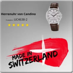 Candino Herren Armbanduhr Classic Timeless C4638/2 Quarz Leder braun UC4638/2