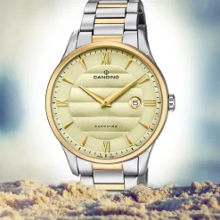 Candino Herren Armbanduhr Classic C4639/2 Edelstahl Quarz silber gold UC4639/2