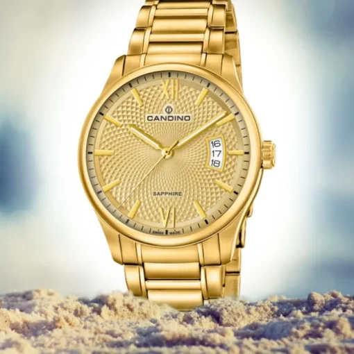 Candino Herren Armband-Uhr Classic Timeless C4692/2 Edelstahl gold UC4692/2