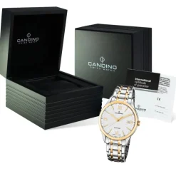 Candino Herren Armbanduhr Couple C4694/1 Quarz Edelstahl silber gold UC4694/1