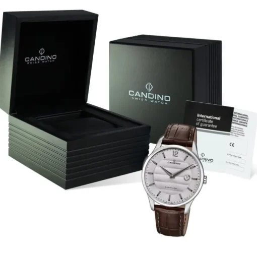 Candino Herren Armbanduhr Classic Timeless C4638/2 Quarz Leder braun UC4638/2