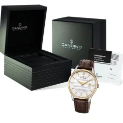 Candino Herren Armbanduhr Classic Timeless C4640/1 Quarz Leder braun UC4640/1