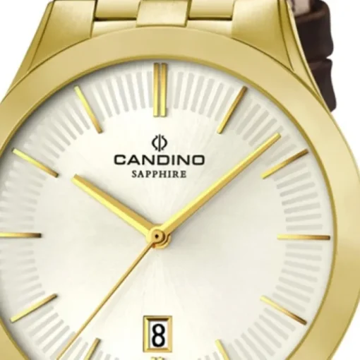 Candino Herren-Armbanduhr Timeless analog Quarz Leder UC4542/1