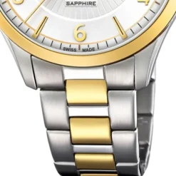 Candino Herren-Armbanduhr Edelstahl silber gold C4631/1 Quarz Klassisch UC4631/1