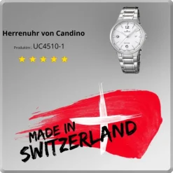 Candino Herren-Armbanduhr Timeless analog Quarz Edelstahl 316 L UC4510/1