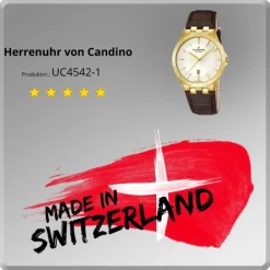 Candino Herren-Armbanduhr Timeless analog Quarz Leder UC4542/1