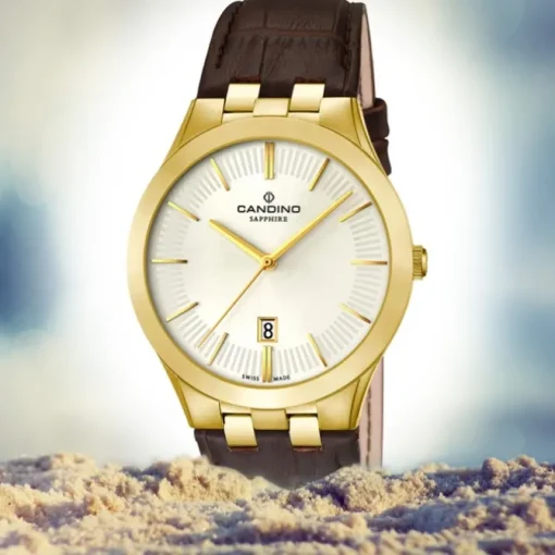 Candino Herren-Armbanduhr Timeless analog Quarz Leder UC4542/1