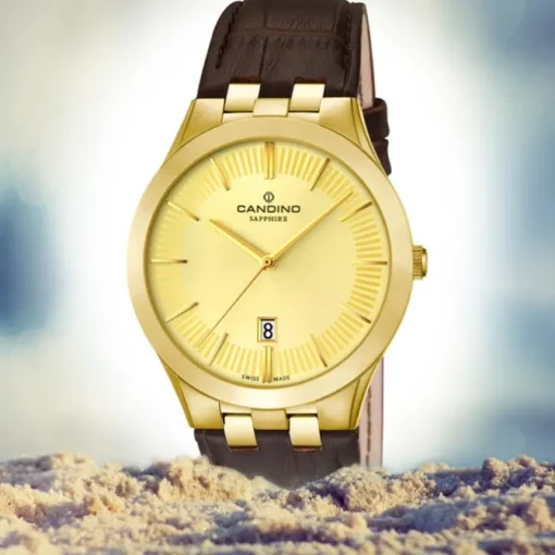 Candino Herren-Armbanduhr Timeless analog Quarz Leder UC4542/2