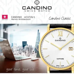 Candino Herrenuhr Classic C4726/1 Armbanduhr Edelstahl schwarz UC4726/1