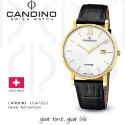 Candino Herrenuhr Classic C4726/1 Armbanduhr Edelstahl schwarz UC4726/1