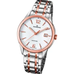 Candino Herren-Uhr Edelstahl silber roségold C4616/2 Quarz Klassisch UC4616/2