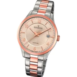 Candino Herren-Uhr Edelstahl silber roségold C4609/2 Quarz Klassisch UC4609/2