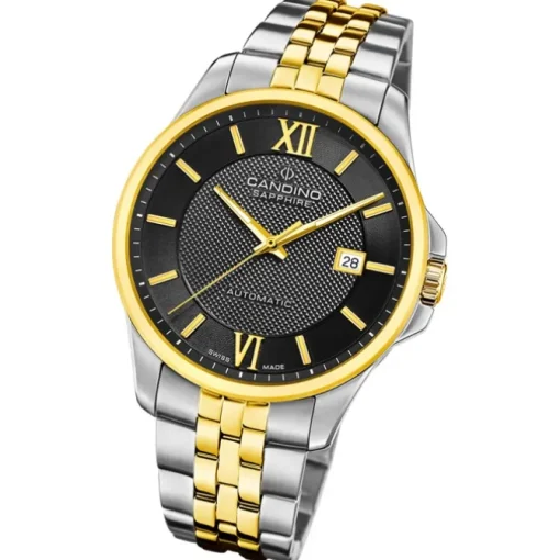 Candino Herrenuhr Edelstahl silber gold Candino Automatik Armbanduhr UC4769/4