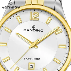 Candino Herrenuhr Edelstahl silber gold Candino Classic Armbanduhr UC4765/1