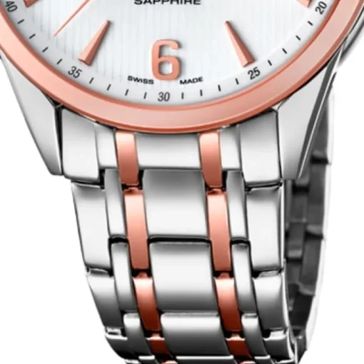 Candino Herren-Uhr Edelstahl silber roségold C4616/2 Quarz Klassisch UC4616/2